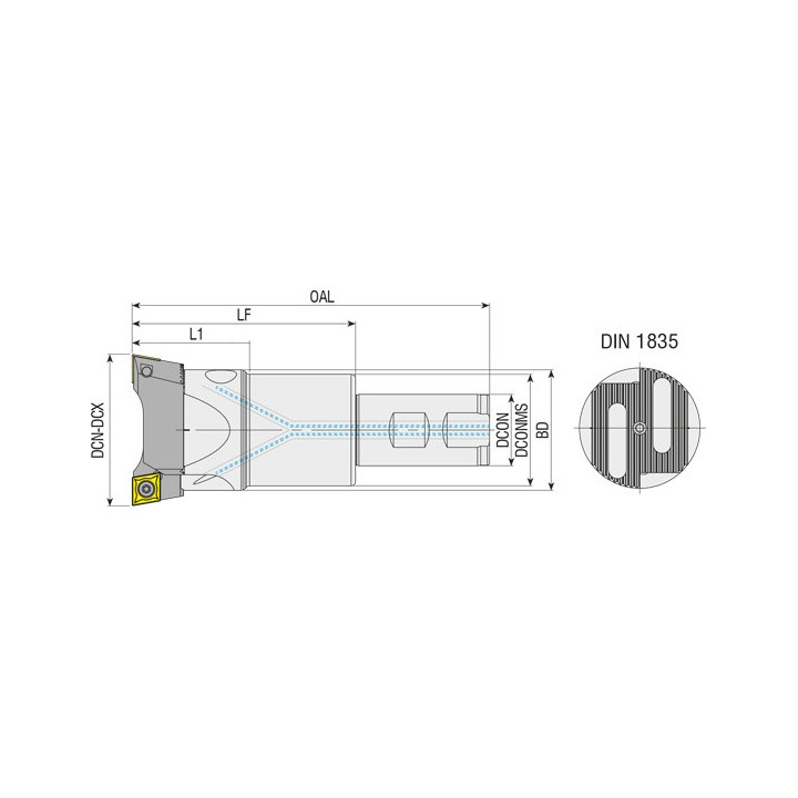 Wytaczadło zgrubne D18X22 W16 L200 CC06 AKKO-Oficjalny dystrybutor Akko