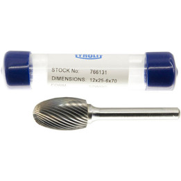 Pilnik obrotowy TYROLIT ALUM 12X25-6X70 52 WRC