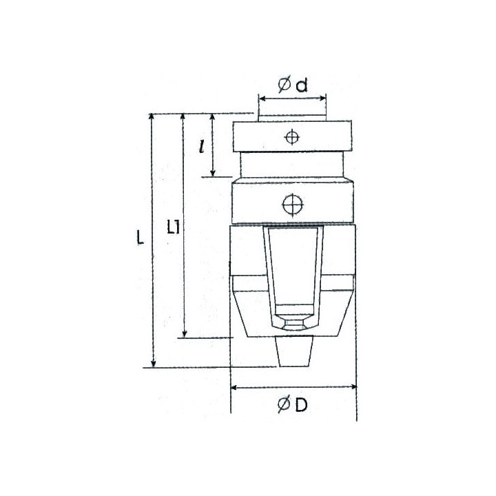 Uchwyt 0.6-6 mm B10 wiertarski samozaciskowy  PTRu