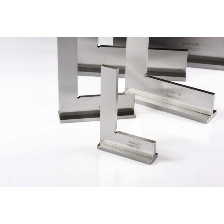 Kątownik ze stopką L400x265mm INOX DIN8751