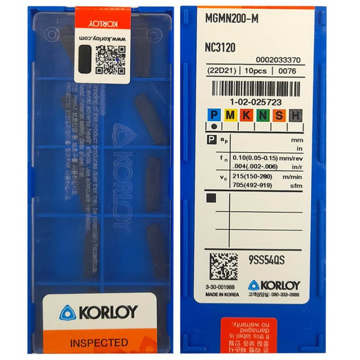 Płytki MGMN200-M NC3120 KORLOY  STAL