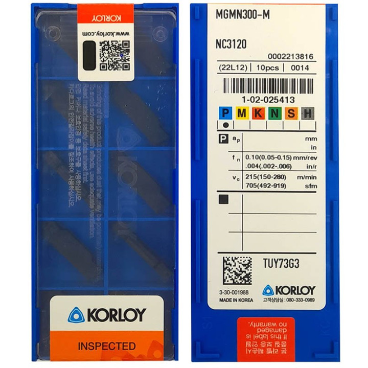 Płytki MGMN300-M NC3120 KORLOY  STAL