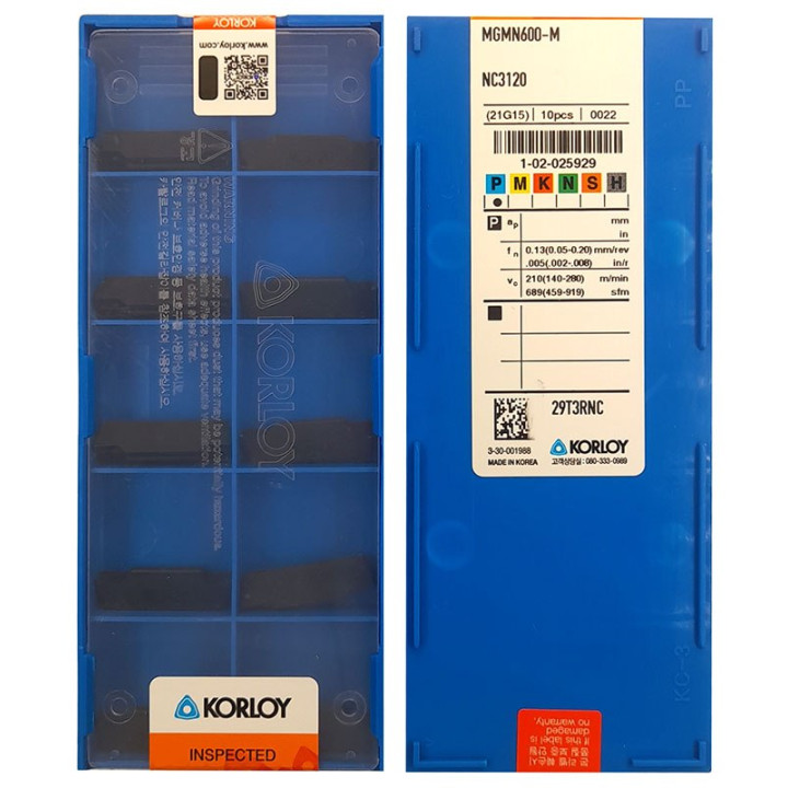 Płytki MGMN600-M NC3120 KORLOY  STAL