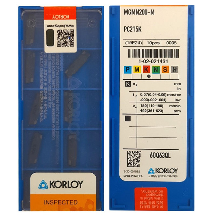 Płytki MGMN200-M PC215K KORLOY ŻELIWO
