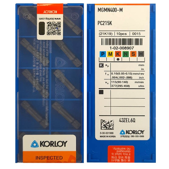 Płytki MGMN400-M PC215K KORLOY ŻELIWO