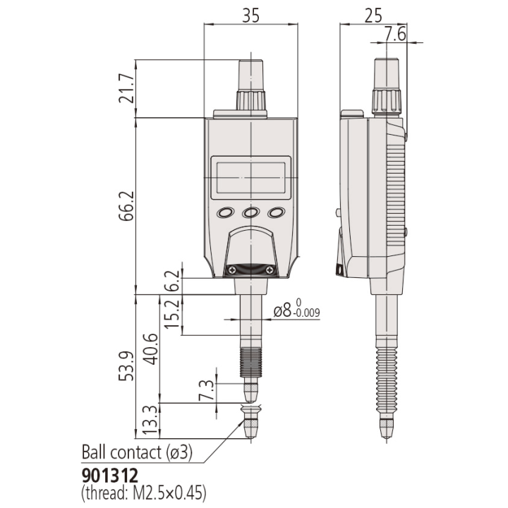 Czujnik cyfrowy ID-N1012 Mitutoyo IP66