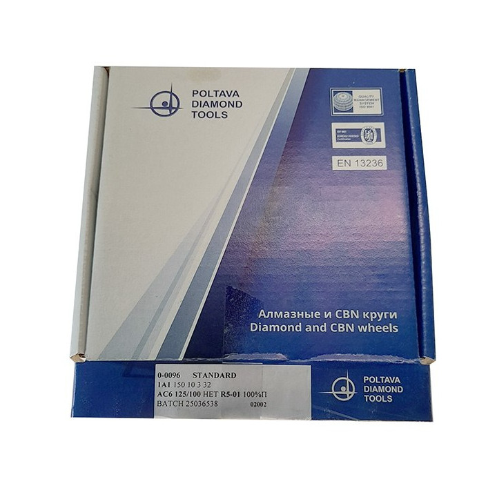 Tarcza diamentowa 1A1 150x10x3x32 AC6 125/100 Ściernica