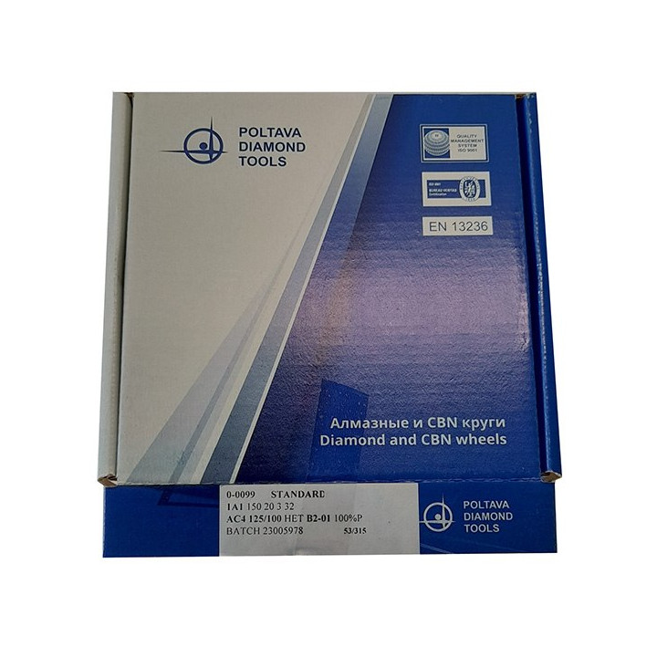 Tarcza diamentowa 1A1 150x20x3x32 AC4 125/100 Ściernica