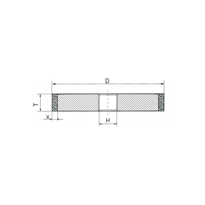 Tarcza diamentowa 1A1 150x20x3x32 AC6 160/125 Ściernica