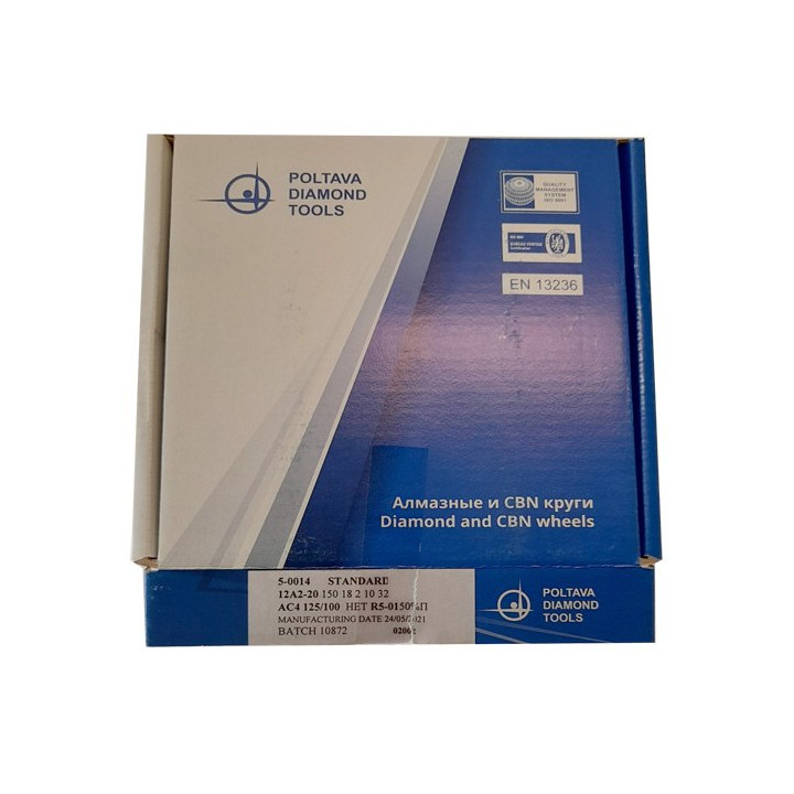 Tarcza diamentowa 12A2-20 150x18x2x10x32 AC4 125/100  Ściernica