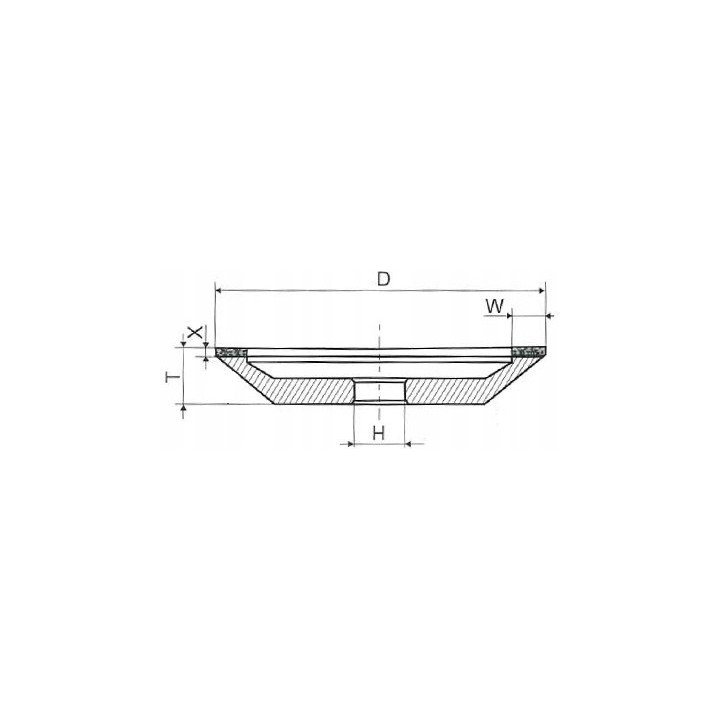 Tarcza diamentowa 12R4 150x5x3x16x32 AC6 125/100  Ściernica