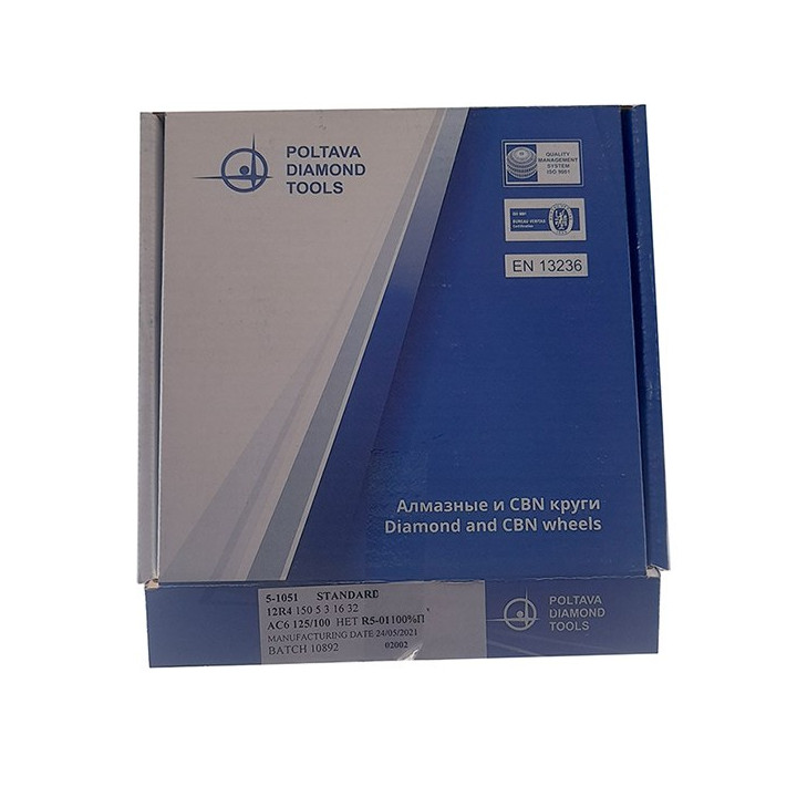 Tarcza diamentowa 12R4 150x5x3x16x32 AC6 125/100  Ściernica
